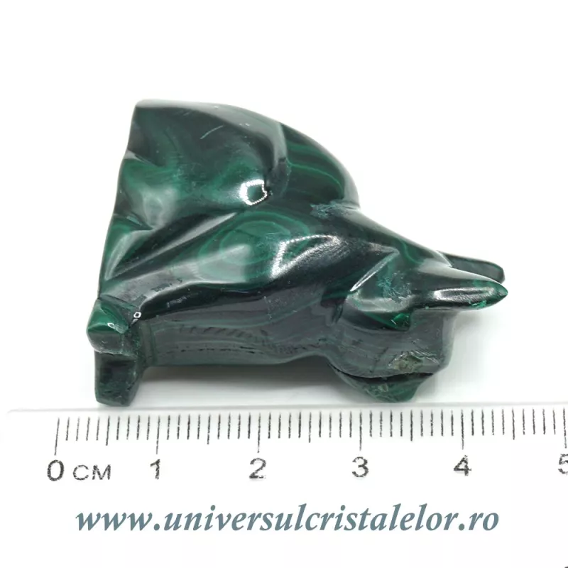 Figurina malachit pisica Figurina malachit pisica