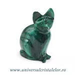 Figurina malachit pisica Figurina malachit pisica
