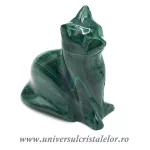Figurina malachit pisica Figurina malachit pisica