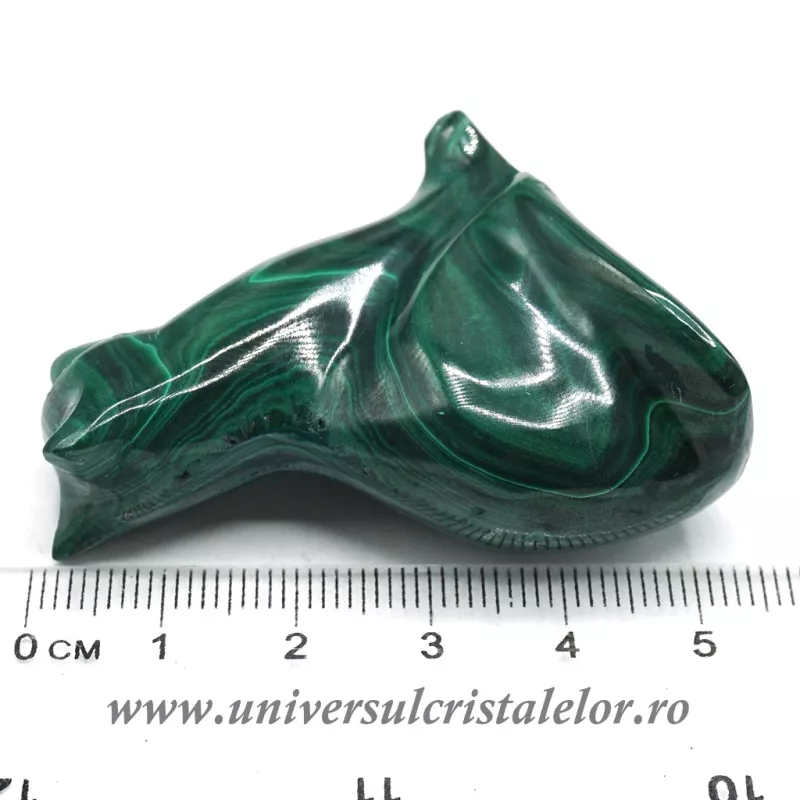 Figurina malachit pisica Figurina malachit pisica