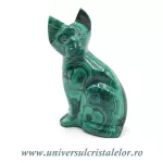 Figurina malachit pisica Figurina malachit pisica