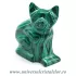 Figurina malachit pisica