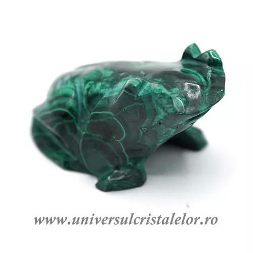Figurina malachit broasca raioasa