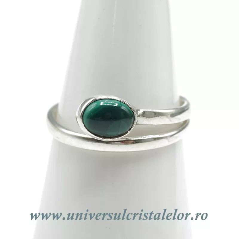 Inel malachit oval reglabil m1 Inel malachit oval reglabil m1