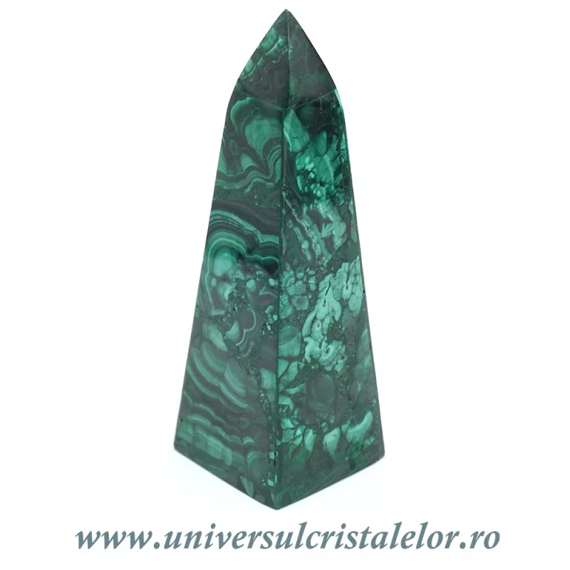 Obelisc malachit unicat m02 Obelisc malachit unicat m02
