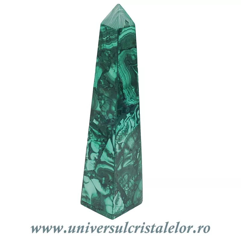 Obelisc malachit unicat m04 Obelisc malachit unicat m04