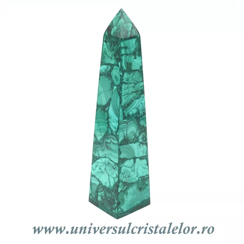 Obelisc malachit unicat m06 Obelisc malachit unicat m06