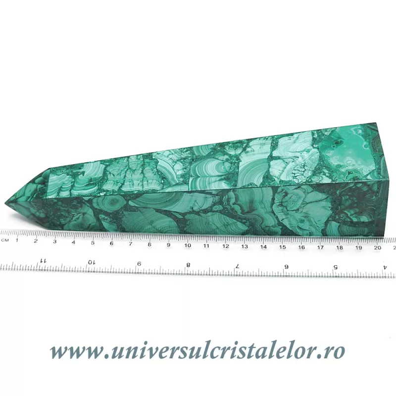 Obelisc malachit unicat m06 Obelisc malachit unicat m06