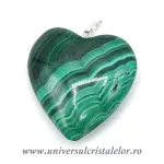 Pandantiv malachit inima