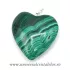 Pandantiv malachit inima