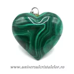 Pandantiv malachit inima