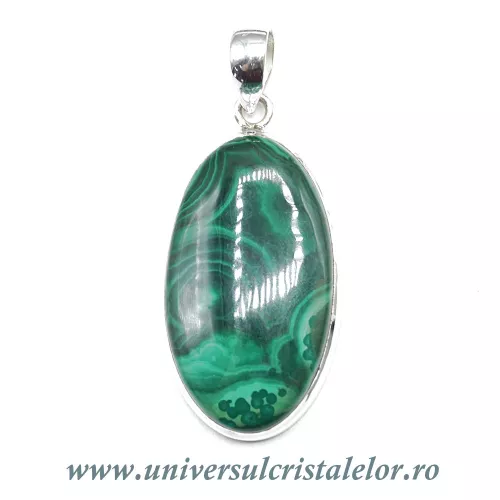 Pandantiv malachit unicat m01 Pandantiv malachit unicat m01