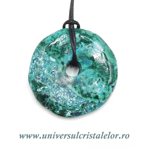 Piatra Pi malachit cu crisocola Piatra Pi malachit cu crisocola