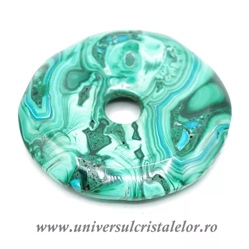 Piatra Pi malachit cu crisocola