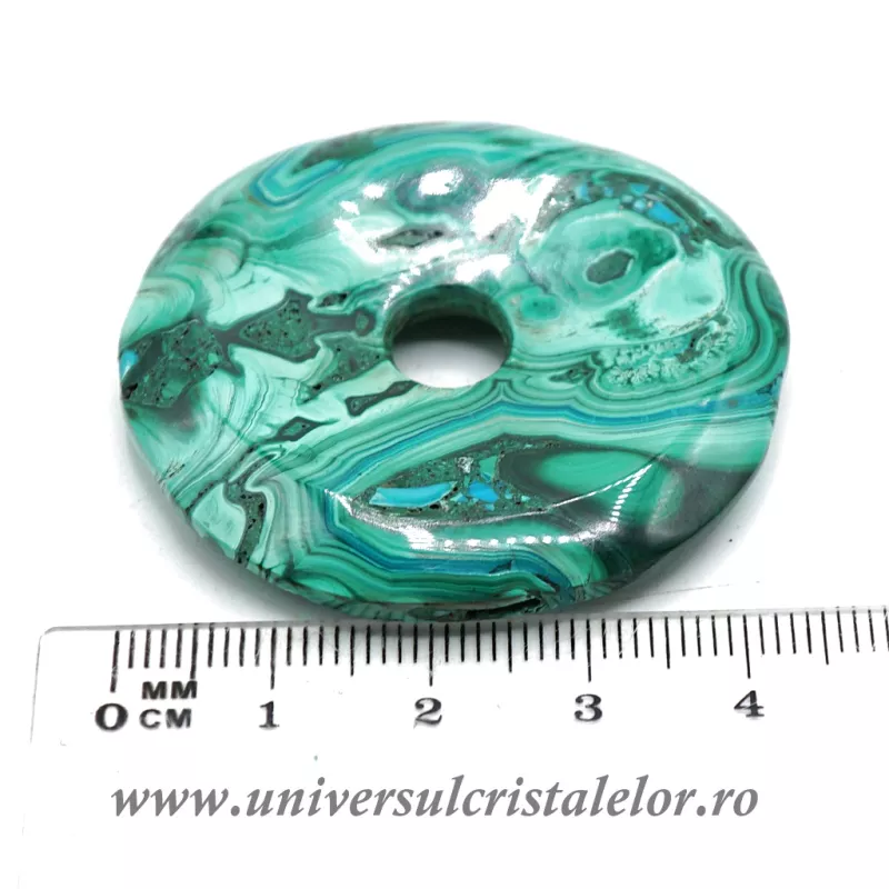 Piatra Pi malachit cu crisocola