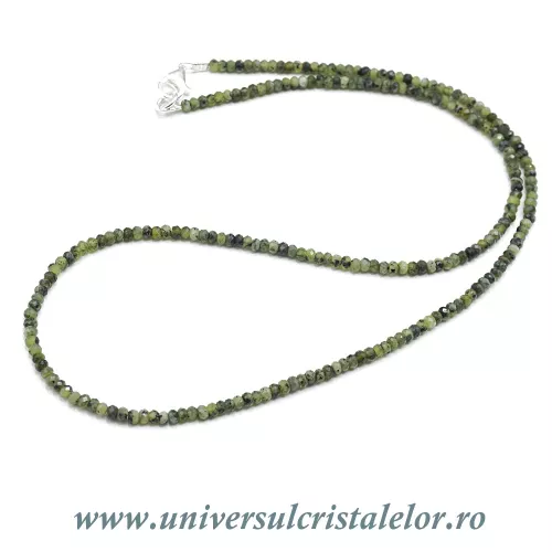 Colier jad ( nefrit ) fatetat - 2,8mm Colier jad ( nefrit ) fatetat - 2,8mm