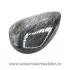Cabochon obsidian argintiu lacrima