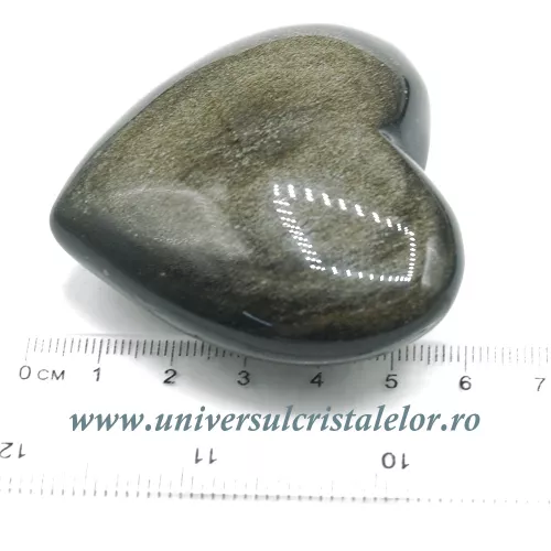 Inima obsidian auriu Inima obsidian auriu