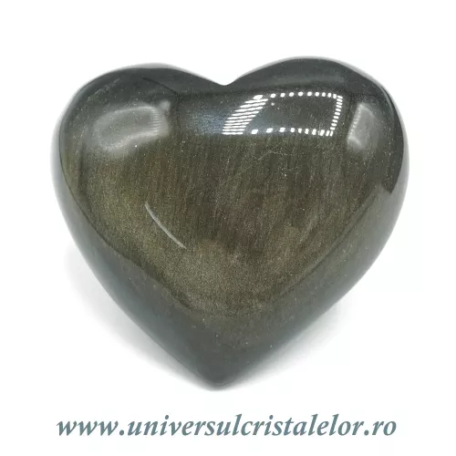 Inima obsidian auriu Inima obsidian auriu