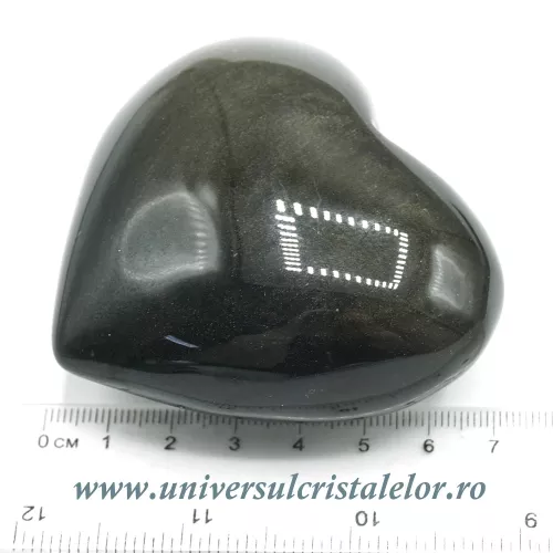 Inima obsidian auriu Inima obsidian auriu