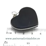 Pandantiv obsidian auriu inima Pandantiv obsidian auriu inima