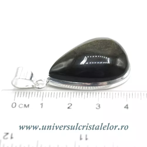 Pandantiv obsidian auriu Pandantiv obsidian auriu