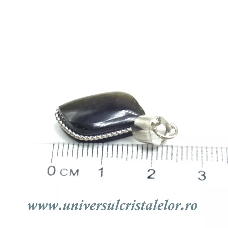 Pandantiv obsidian auriu Pandantiv obsidian auriu