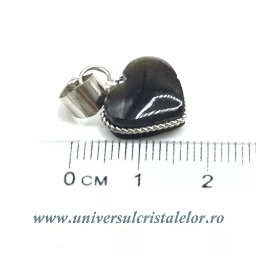 Pandantiv obsidian auriu