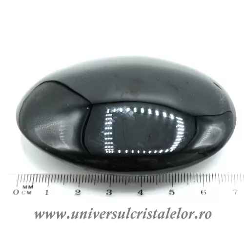 Obsidian auriu oval