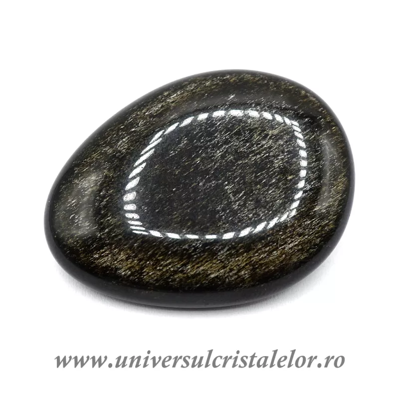 Obsidian auriu polisat