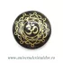 Obsidian auriu polisat simbol OM