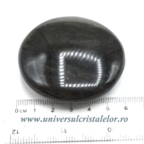 Obsidian auriu polisat simbol OM Obsidian auriu polisat simbol OM