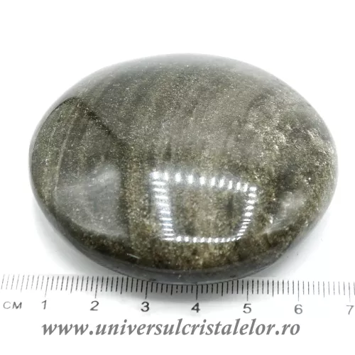 Obsidian auriu polisat simbol OM