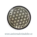 Obsidian auriu suport floarea vietii Obsidian auriu suport floarea vietii