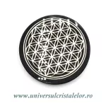 Obsidian auriu suport floarea vietii Obsidian auriu suport floarea vietii