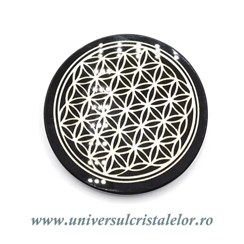 Obsidian auriu suport floarea vietii