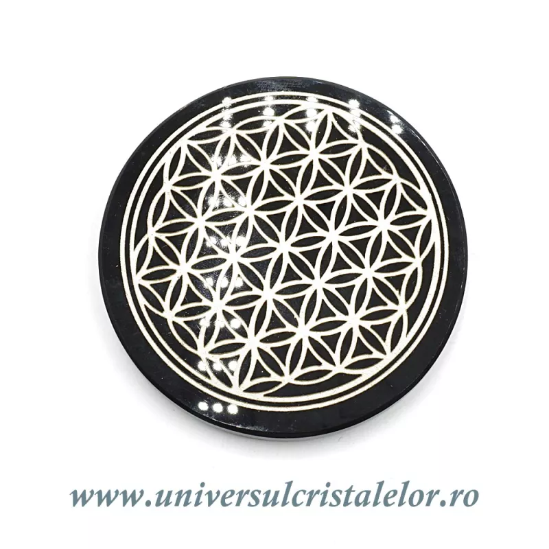 Obsidian auriu suport floarea vietii Obsidian auriu suport floarea vietii