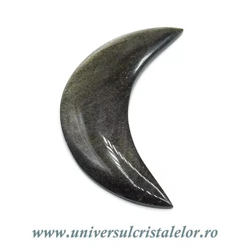 Semiluna obsidian auriu Semiluna obsidian auriu