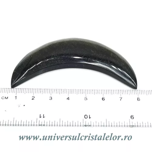 Semiluna obsidian auriu Semiluna obsidian auriu