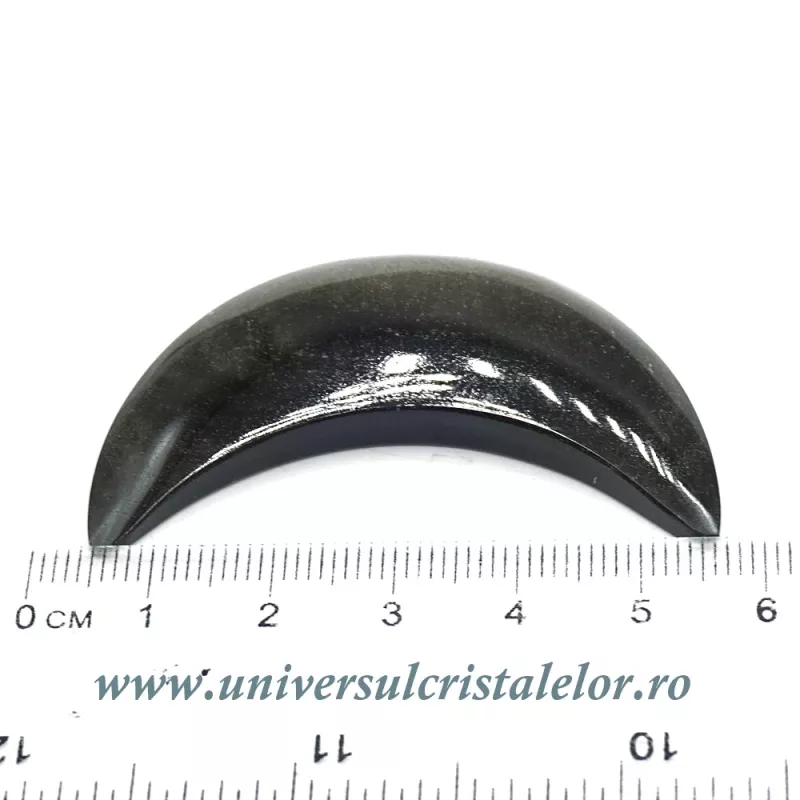 Semiluna obsidian auriu Semiluna obsidian auriu