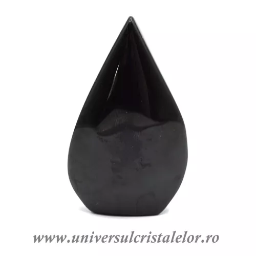 Obsidian curcubeu sculptura flacara m2