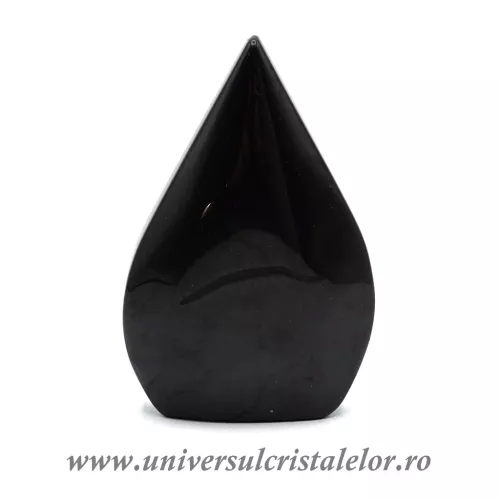 Obsidian curcubeu sculptura flacara m4