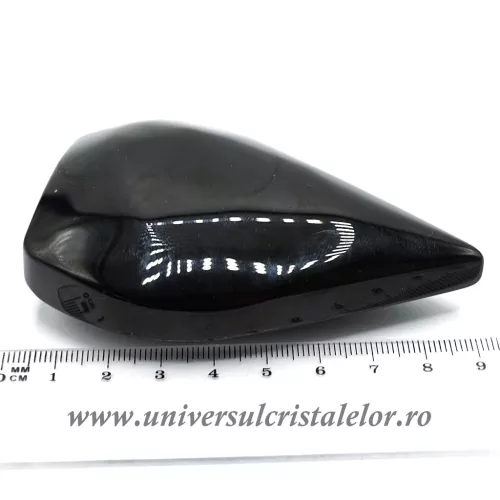 Obsidian curcubeu sculptura flacara m4