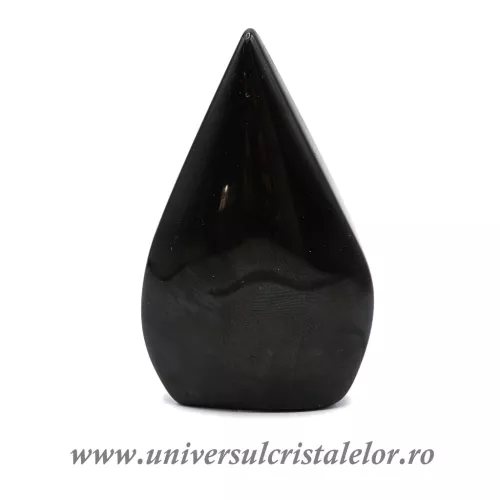Obsidian curcubeu sculptura flacara m1
