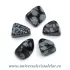 Obsidian fulg de nea piatra rulata