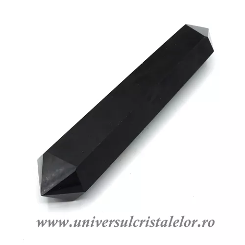Bagheta dublu varf obsidian negru