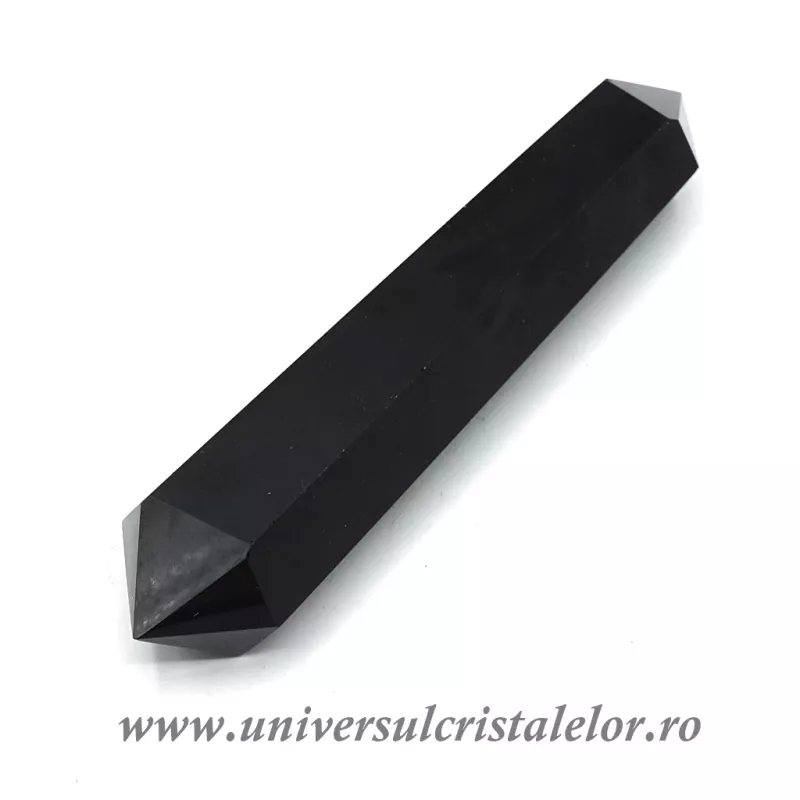 Bagheta dublu varf obsidian negru
