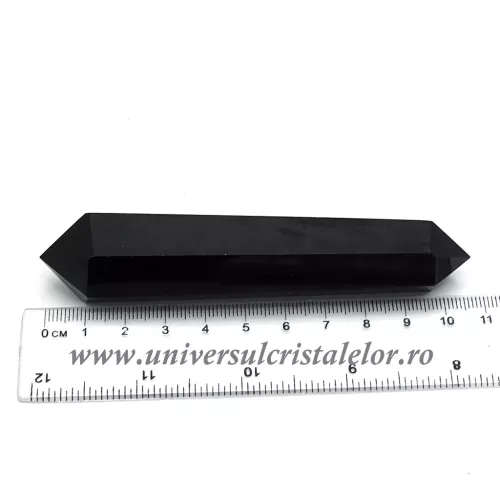 Bagheta dublu varf obsidian negru