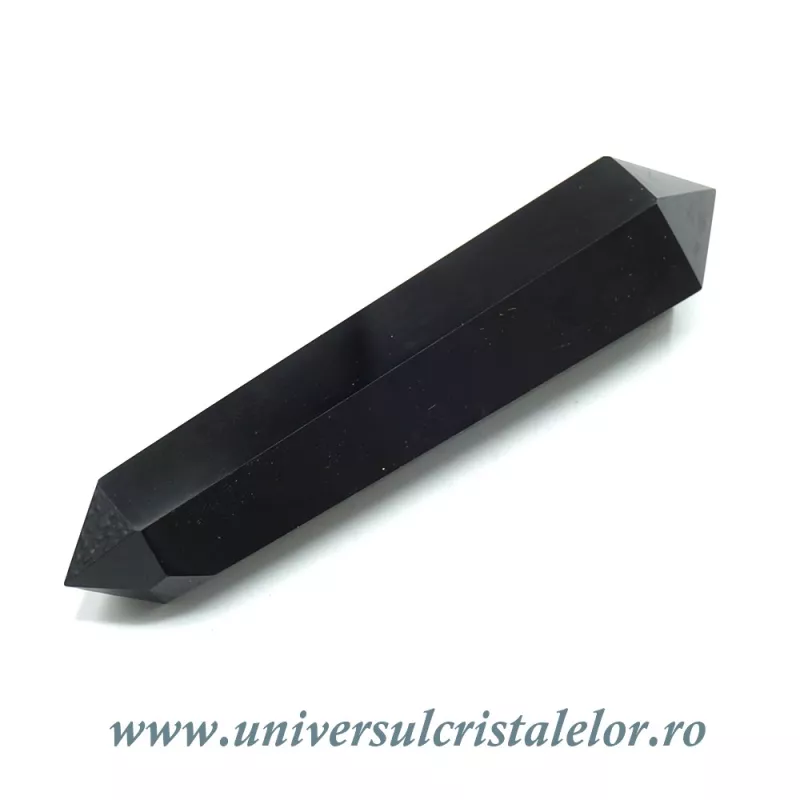 Bagheta dublu varf obsidian negru Bagheta dublu varf obsidian negru