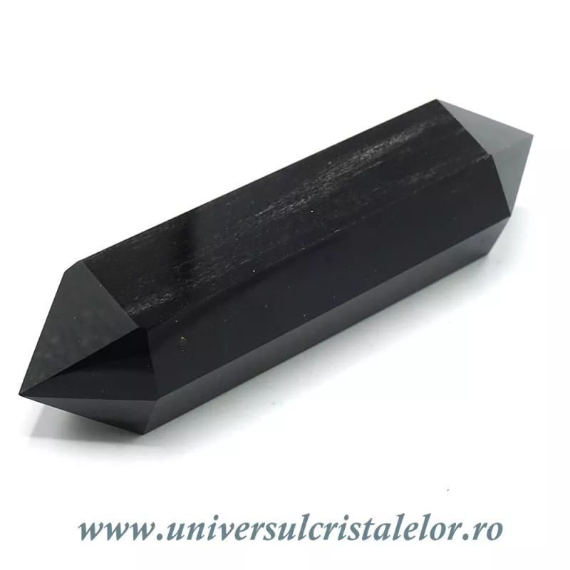 Bagheta dublu varf obsidian negru Bagheta dublu varf obsidian negru
